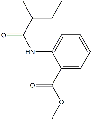 methyl 2-[(2-methylbutanoyl)amino]benzoate Struktur