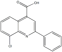 8-chloro-2-phenyl-4-quinolinecarboxylic acid Structure