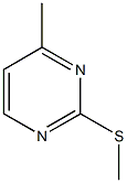 methyl 4-methyl-2-pyrimidinyl sulfide,,结构式