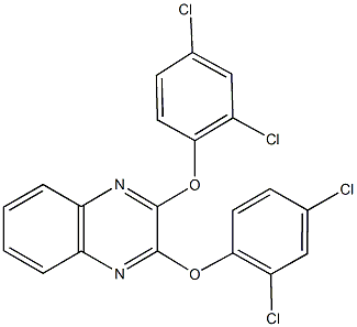 2,3-bis(2,4-dichlorophenoxy)quinoxaline,,结构式