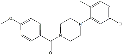 4-{[4-(5-chloro-2-methylphenyl)-1-piperazinyl]carbonyl}phenyl methyl ether