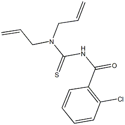 N,N-diallyl-N'-(2-chlorobenzoyl)thiourea 结构式