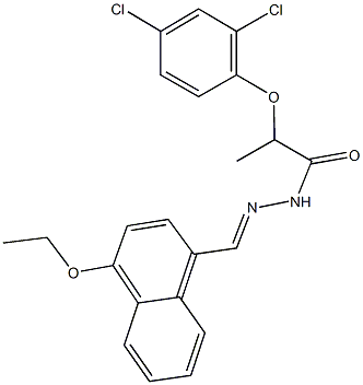 2-(2,4-dichlorophenoxy)-N'-[(4-ethoxy-1-naphthyl)methylene]propanohydrazide|