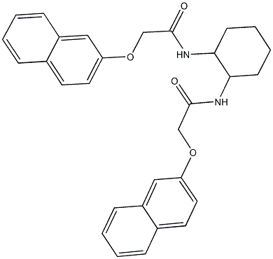 2-(2-naphthyloxy)-N-(2-{[(2-naphthyloxy)acetyl]amino}cyclohexyl)acetamide,,结构式