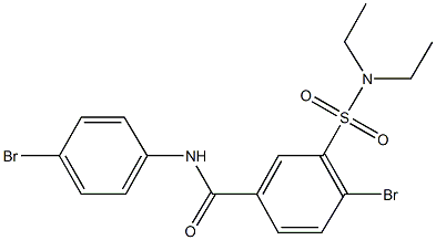 4-bromo-N-(4-bromophenyl)-3-[(diethylamino)sulfonyl]benzamide Structure