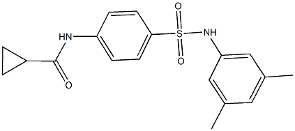 N-{4-[(3,5-dimethylanilino)sulfonyl]phenyl}cyclopropanecarboxamide Structure