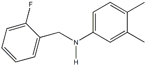 N-(3,4-dimethylphenyl)-N-(2-fluorobenzyl)amine Struktur