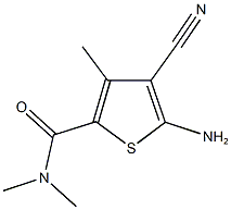 5-amino-4-cyano-N,N,3-trimethyl-2-thiophenecarboxamide Structure