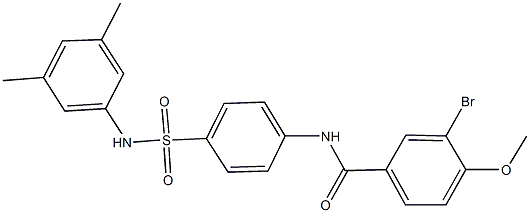 3-bromo-N-{4-[(3,5-dimethylanilino)sulfonyl]phenyl}-4-methoxybenzamide