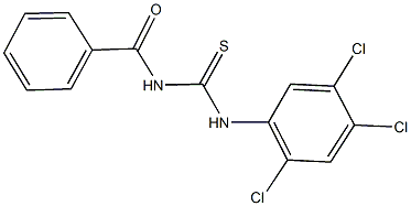 N-benzoyl-N'-(2,4,5-trichlorophenyl)thiourea Struktur
