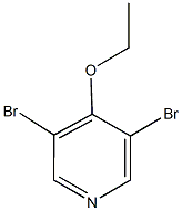 3,5-dibromopyridin-4-yl ethyl ether,,结构式