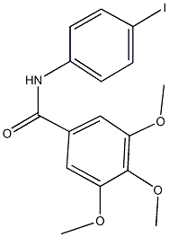 N-(4-iodophenyl)-3,4,5-trimethoxybenzamide Struktur