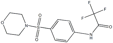 2,2,2-trifluoro-N-[4-(morpholin-4-ylsulfonyl)phenyl]acetamide Structure
