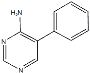 4-アミノ-5-フェニルピリミジン 化学構造式