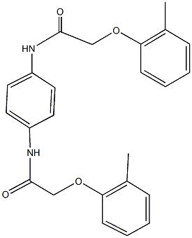 2-(2-methylphenoxy)-N-(4-{[(2-methylphenoxy)acetyl]amino}phenyl)acetamide Structure