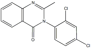 3-(2,4-dichlorophenyl)-2-methyl-4(3H)-quinazolinone Struktur