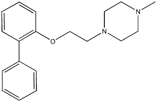 1-[2-([1,1'-biphenyl]-2-yloxy)ethyl]-4-methylpiperazine Structure