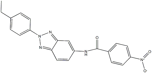 N-[2-(4-ethylphenyl)-2H-1,2,3-benzotriazol-5-yl]-4-nitrobenzamide Structure