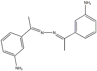 1-(3-aminophenyl)ethanone [1-(3-aminophenyl)ethylidene]hydrazone,,结构式