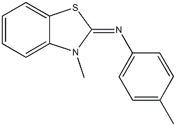 4-methyl-N-(3-methyl-1,3-benzothiazol-2(3H)-ylidene)aniline