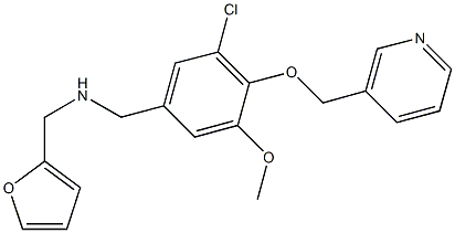 N-[3-chloro-5-methoxy-4-(3-pyridinylmethoxy)benzyl]-N-(2-furylmethyl)amine