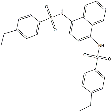 4-ethyl-N-(4-{[(4-ethylphenyl)sulfonyl]amino}-1-naphthyl)benzenesulfonamide Structure