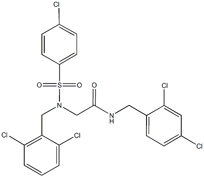 2-[[(4-chlorophenyl)sulfonyl](2,6-dichlorobenzyl)amino]-N-(2,4-dichlorobenzyl)acetamide