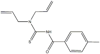 N,N-diallyl-N'-(4-methylbenzoyl)thiourea Structure