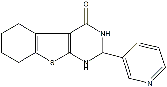 2-(3-pyridinyl)-2,3,5,6,7,8-hexahydro[1]benzothieno[2,3-d]pyrimidin-4(1H)-one 结构式