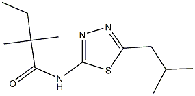 N-(5-isobutyl-1,3,4-thiadiazol-2-yl)-2,2-dimethylbutanamide