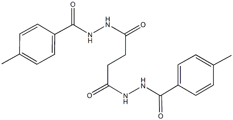 4-methyl-N'-{4-[2-(4-methylbenzoyl)hydrazino]-4-oxobutanoyl}benzohydrazide