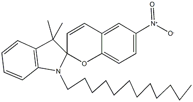 1'-dodecyl-3',3'-dimethyl-6-nitrospiro(2H-chromene-2,2'-indoline)