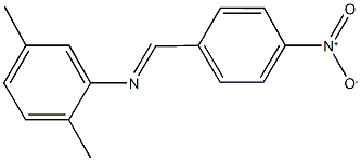 2,5-dimethyl-N-(4-nitrobenzylidene)aniline Struktur