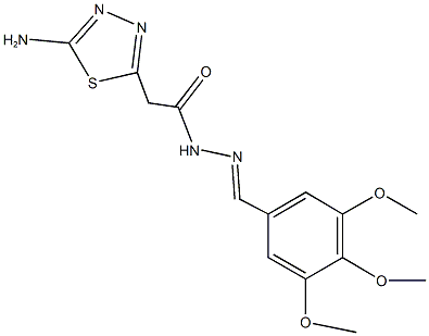 2-(5-amino-1,3,4-thiadiazol-2-yl)-N'-(3,4,5-trimethoxybenzylidene)acetohydrazide