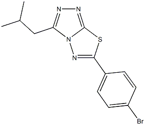 6-(4-bromophenyl)-3-isobutyl[1,2,4]triazolo[3,4-b][1,3,4]thiadiazole|