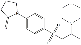 1-(4-{[2-(4-morpholinyl)propyl]sulfonyl}phenyl)-2-pyrrolidinone