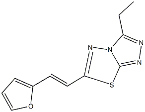 3-ethyl-6-[2-(2-furyl)vinyl][1,2,4]triazolo[3,4-b][1,3,4]thiadiazole Structure