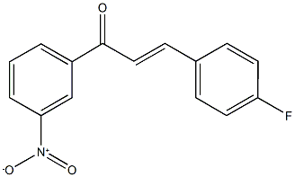 3-(4-fluorophenyl)-1-{3-nitrophenyl}-2-propen-1-one Structure