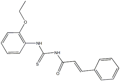 N-cinnamoyl-N'-(2-ethoxyphenyl)thiourea Struktur