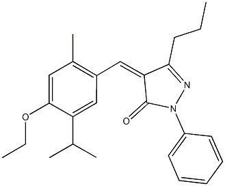 4-(4-ethoxy-5-isopropyl-2-methylbenzylidene)-2-phenyl-5-propyl-2,4-dihydro-3H-pyrazol-3-one