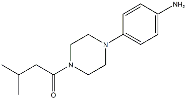 4-[4-(3-methylbutanoyl)-1-piperazinyl]phenylamine Struktur