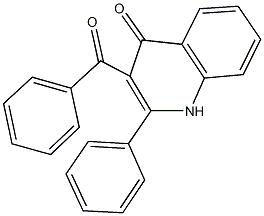 3-benzoyl-2-phenyl-4(1H)-quinolinone Struktur