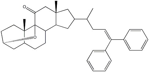 4,17-dimethyl-6-(1-methyl-4,4-diphenyl-3-butenyl)-18-oxapentacyclo[12.3.1.0~1,9~.0~4,8~.0~12,17~]octadecan-2-one