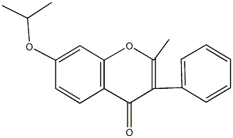 2-methyl-7-[(1-methylethyl)oxy]-3-phenyl-4H-chromen-4-one Structure