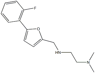 N-[2-(dimethylamino)ethyl]-N-{[5-(2-fluorophenyl)-2-furyl]methyl}amine 化学構造式