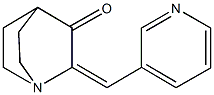2-(pyridin-3-ylmethylene)quinuclidin-3-one Struktur