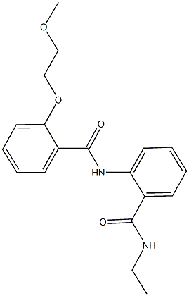N-ethyl-2-{[2-(2-methoxyethoxy)benzoyl]amino}benzamide Struktur