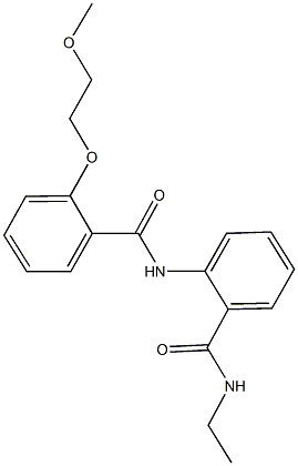 N-ethyl-2-{[2-(2-methoxyethoxy)benzoyl]amino}benzamide Structure