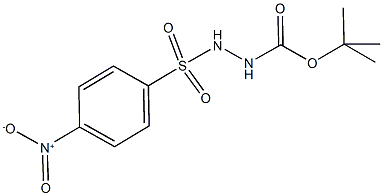 tert-butyl 2-({4-nitrophenyl}sulfonyl)hydrazinecarboxylate Structure
