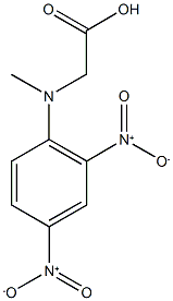 [2,4-dinitro(methyl)anilino]acetic acid 化学構造式